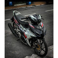 COVERSET BODYSET YAMAHA Y15 Y15ZR V1 V2 DOCTOR SILVER BLACK 025 SIAP TANAM
