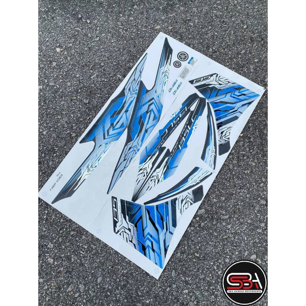 BODY STRIPE STICKER SET / LC135 LC COVERSET BLUE ROBOT 9 MORITAKA YAMAHA