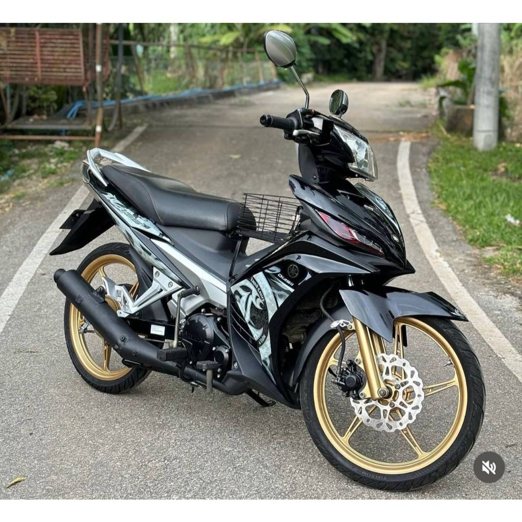YAMAHA LC LC135 V6 V7 HITAM KILAT FULL STRIPE HITAM BATIK SMOKE - COVERSET BODYSET SIAP TAMPAL VELOZI WITH COVER METER