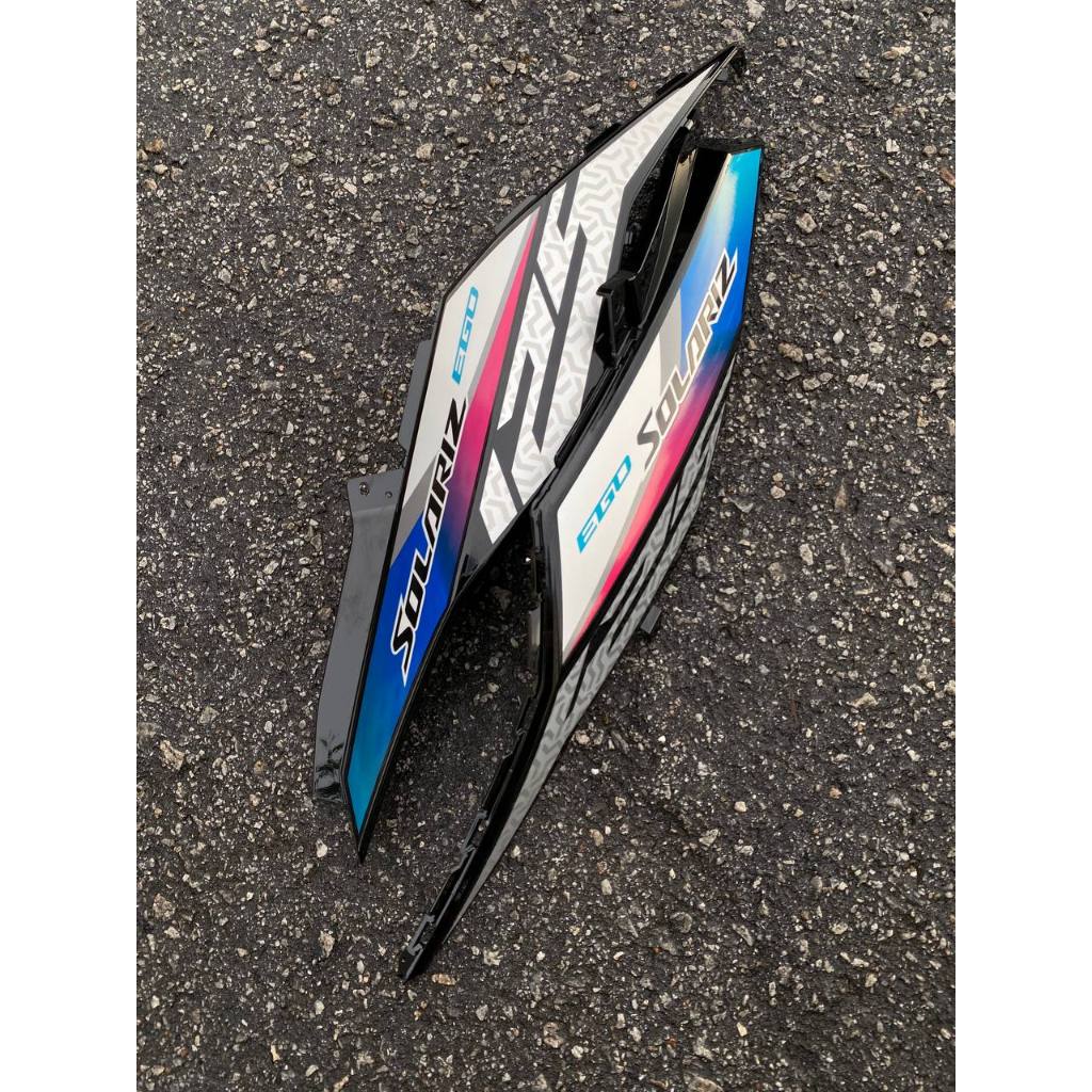 COVERSET BODYSET EGO SOLARIZ YAMAHA CYAN CM6 SILVER SIAP TAMPAL ORIGINAL HLY