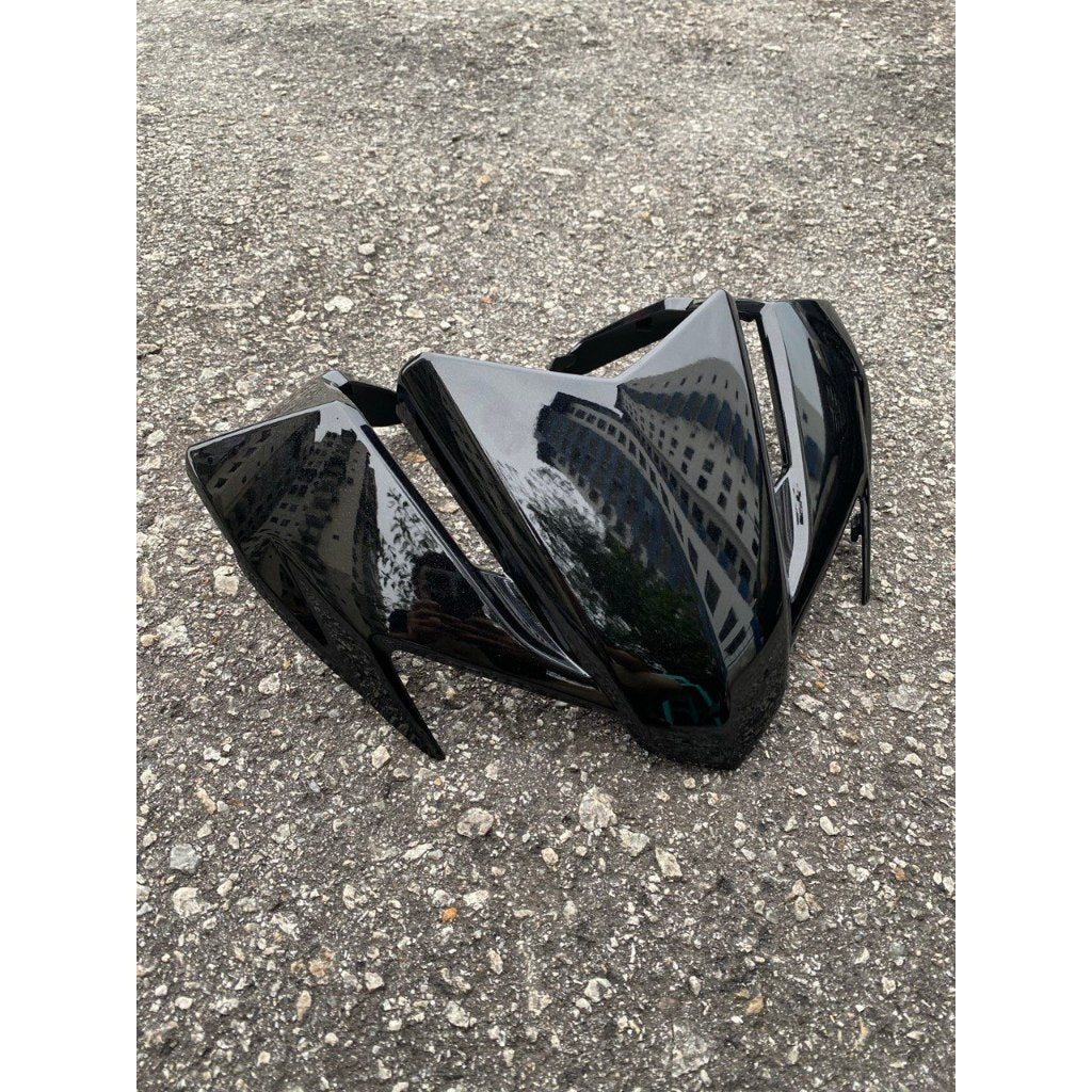 MOTORCYCLE COVERSET BODYSET LC135 LC V8 FIRE RED MATELIC BLACK L8-F2 FUEL INJECTION FI YAMAHA SIAP TANAM VELOZI