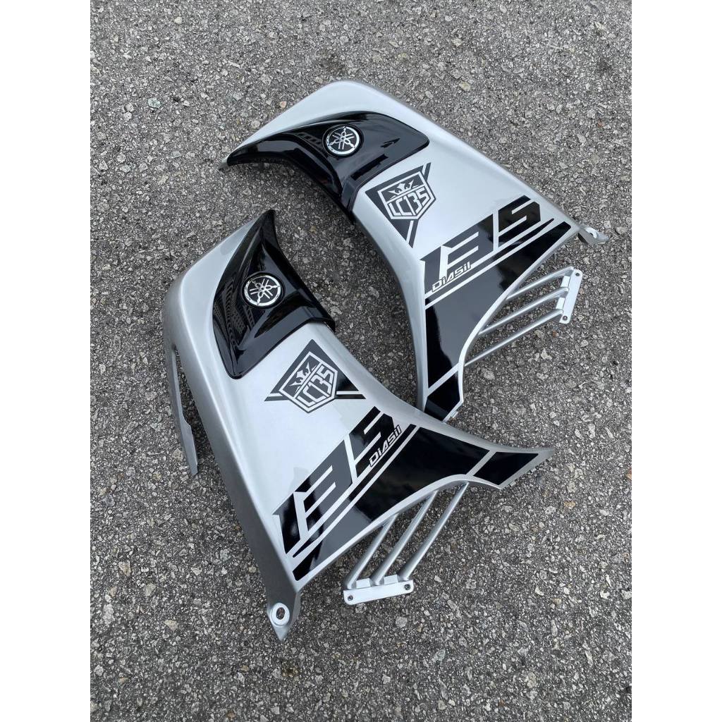 YAMAHA LC LC135 V6 V7 SPECIAL EDITION T-SV SILVER CLEAR BLACK L6-SE-1 COVERSET BODYSET SIAP TANAM VELOZI + COVER METER