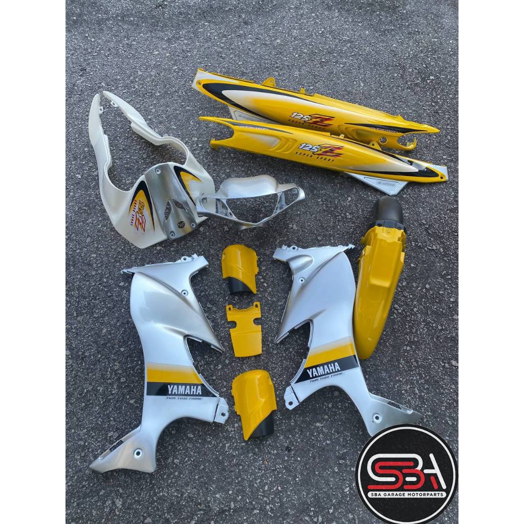 STICKER STRIPE BODY SET / COVERSET 125Z MORITAKA KUNING SABIT ORIGINAL YAMAHA