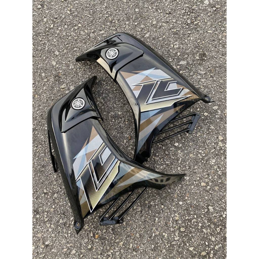 COVERSET HONG LEONG YAMAHA HLY VELOZI M SEKI LC LC135 V2 V3 V4 V5 V6 HITAM KILAT STANDARD NO 16 STRIPE SIAP TAMPAL