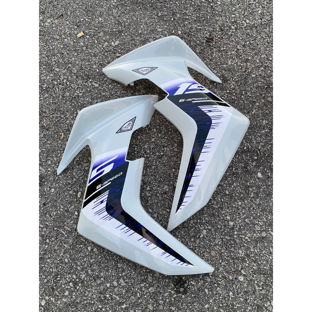 Y16 COVERSET Y16ZR CRYSTAL WHITE DPBMC PUTIH BIRU Y16-ST-3 ORIGINAL VELOZI YAMAHA SIAP TANAM READY STOK