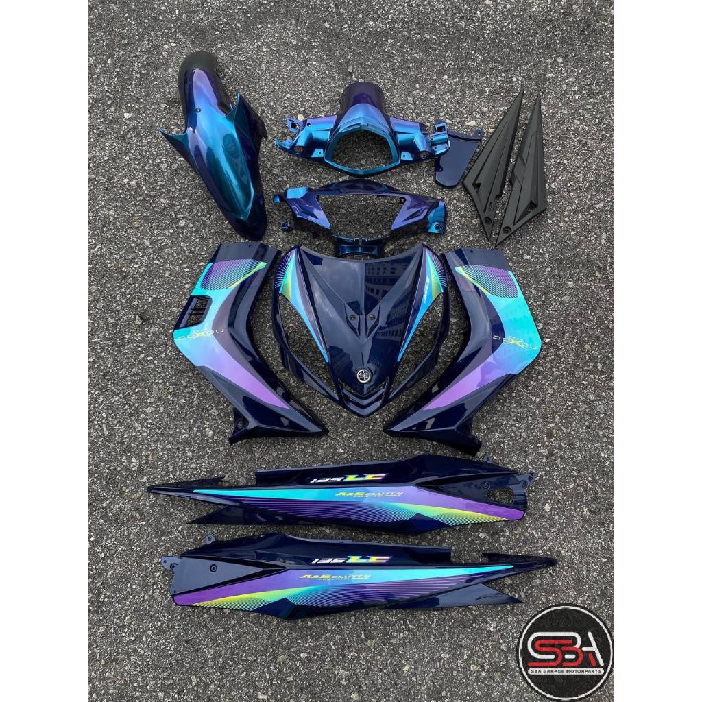 COVERSET BODYSET YAMAHA LC LC135 V1 DR DOXOU 2023 STRIPE TANAM CODE 019 DOCTOR EDITION OEM