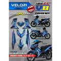 MOTORCYCLE COVERSET BODYSET LC135 LC V8 DOXOU CHAMELEON PURPLE L8-DX-1 FUEL INJECTION FI YAMAHA SIAP TANAM VELOZI