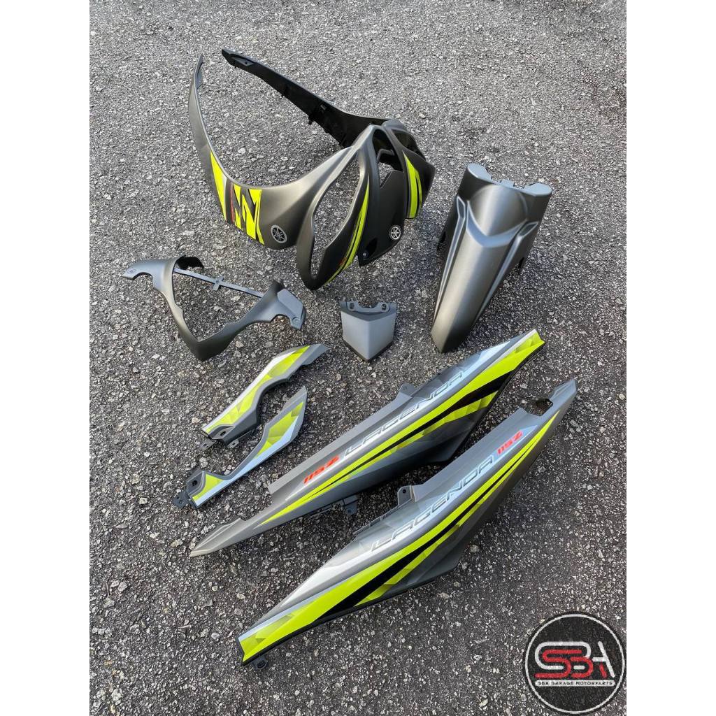 COVERSET BODYSET YAMAHA LAGENDA SRL 115 / 115Z FI MNM3 SILVER / GREY STICKER SIAP TAMPAL WS VELOZI SET