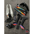 COVERSET SS SPORTS YAMAHA 110 SS Y110 3YR BG PP WHITE BLACK HITAM PUTIH M SEKI SET SIAP TAMPAL FULLSET