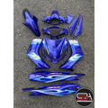 COVERSET BODYSET YAMAHA LC135 V1 BIRU FULL API ORIGINAL M SEKI STRIPE SIAP TAMPAL (FREE EMBLEM)