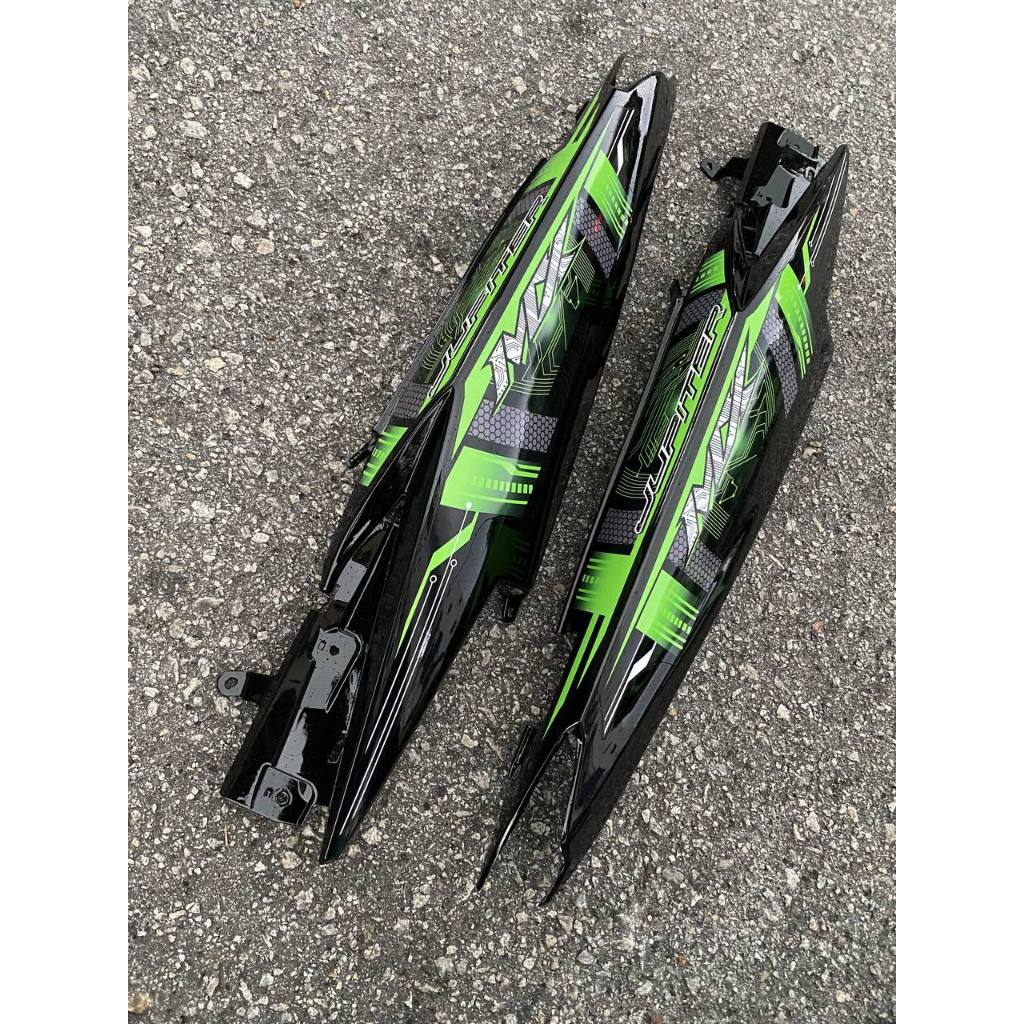 COVERSET YAMAHA LC LC135 V2 V4 V5 V6 V7 JUPITER MX GREEN BLACK HIJAU HITAM BODYSET SIAP TANAM VELOZI WITH COVER METER