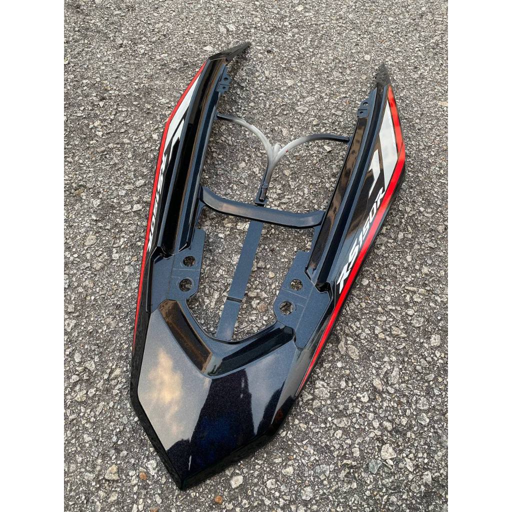 COVERSET BODYSET HONDA RS RS150 V1 DOCTOR HITAM BLACK LINE CODE 001 STRIPE SIAP TANAM