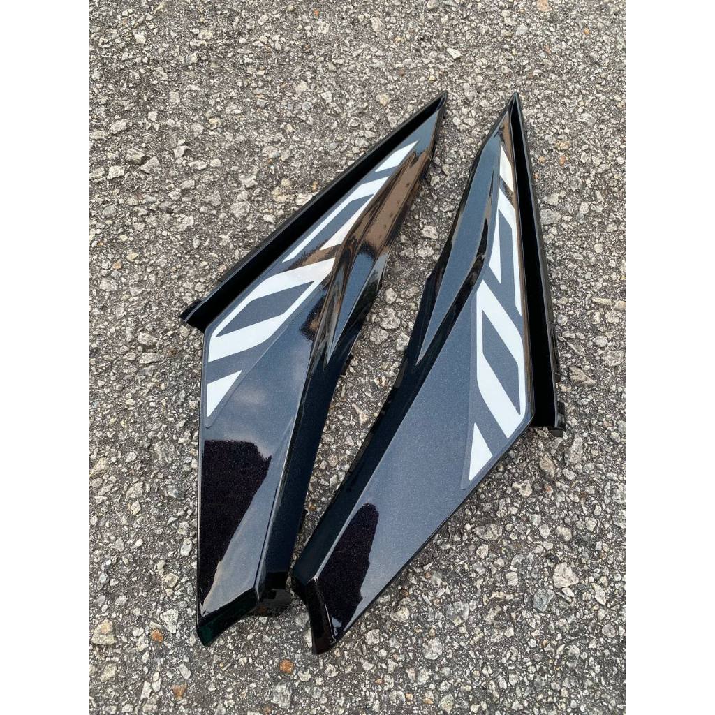 COVERSET BODYSET HONDA RS RS150 V1 DOCTOR HITAM BLACK LINE CODE 001 STRIPE SIAP TANAM