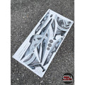 STICKER STRIPE BODY SET / COVERSET LC LC135 V2 V3 V4 V5 V6 V7 BATIK SMOKE HITAM BLACK / GREY MORITAKA YAMAHA