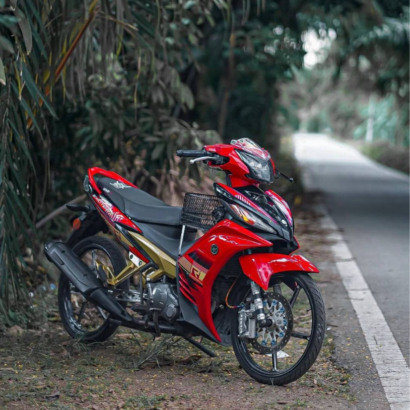 COVERSET YAMAHA LC LC135 V6 V7 EXCITER R RED MERAH MALIBU IRONMAN L6-ER-4 SIAP TANAM ORIGINAL VELOZI WITH COVER METER