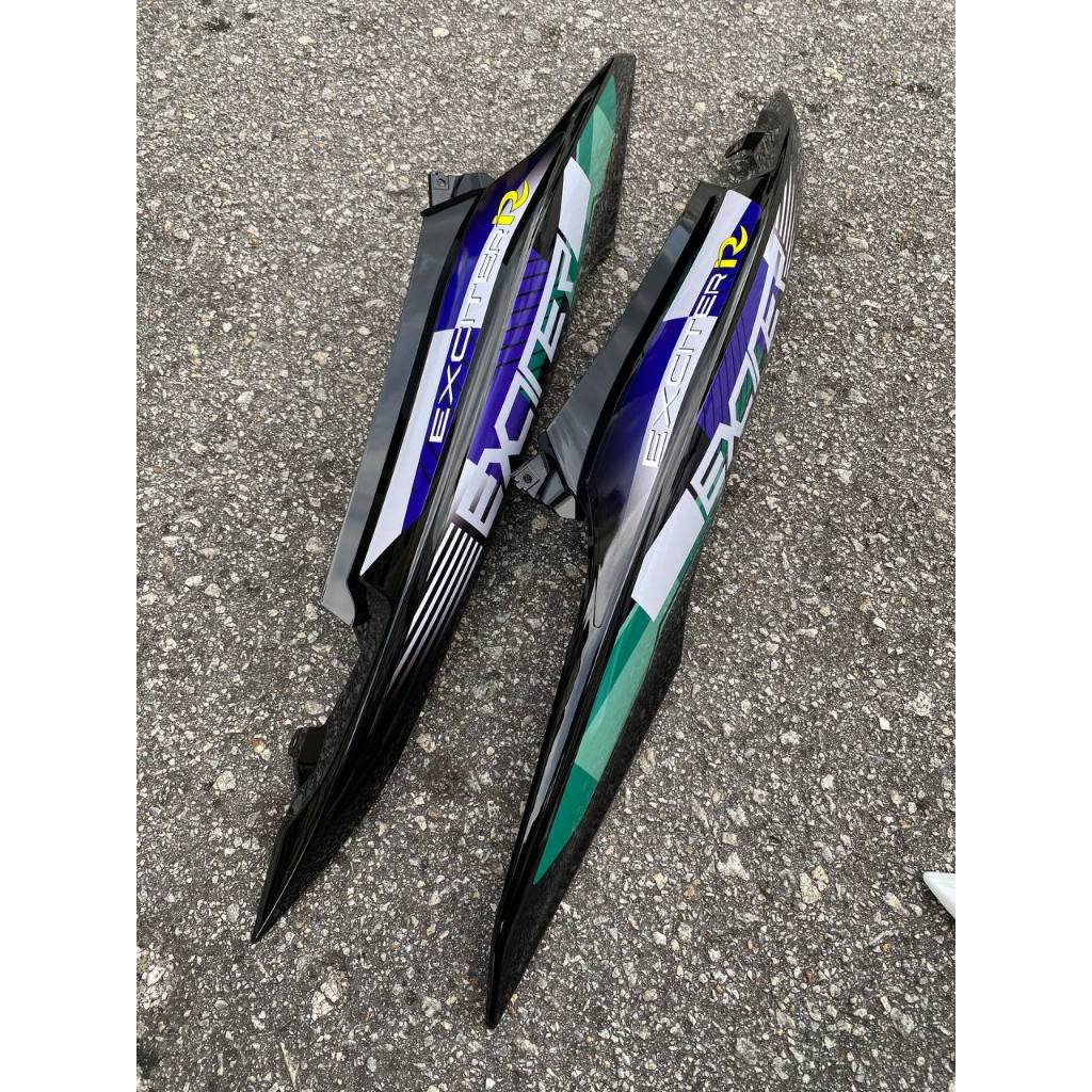 MOTORCYCLE COVERSET BODYSET LC135 LC V8 EXCITER R CRYSTAL WHITE BLACK L8-ER-2 FUEL INJECTION FI YAMAHA SIAP TANAM VELOZI