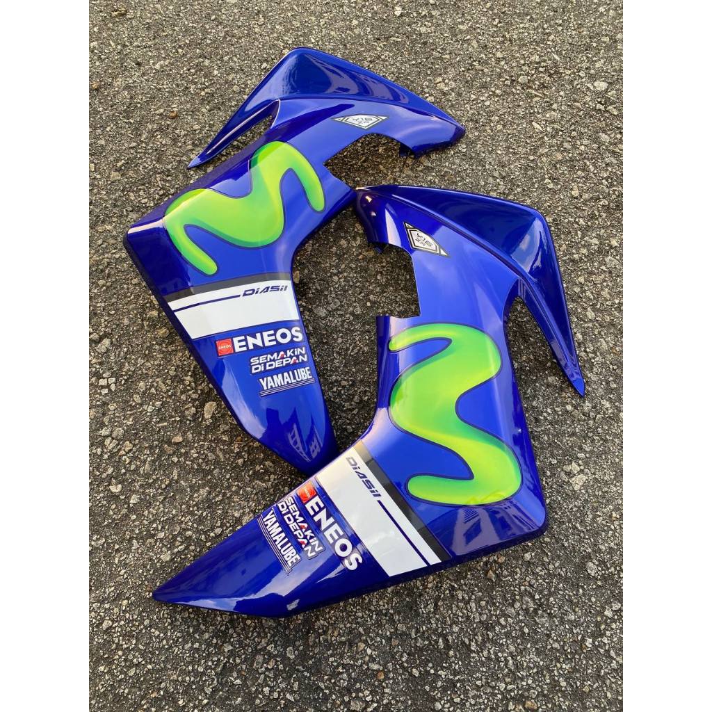 Y16 V1 V2 ABS COVERSET Y16ZR DPBMC 4GM BIRU MOVISTAR M HIJAU Y16-M2 ORIGINAL VELOZI DOCTOR 004 YAMAHA SIAP TANAM
