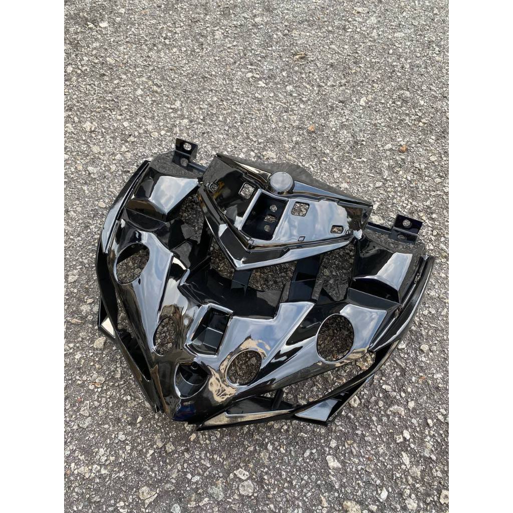 INNER VERSION KILAT MATELIC Y150 ZR Y15 V2 COMPLETE SET COVER HITAM BLACK DOCTOR VELOZI 15 ITEM FULLSET