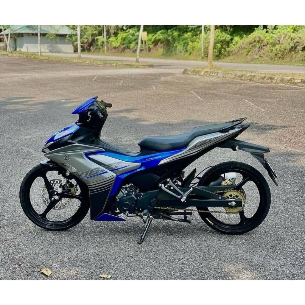 Y16 COVERSET Y16ZR V1 V2 VPBC5 S3 BIRU SILVER 2015 DESIGN Y16-ST-7 ORIGINAL VELOZI YAMAHA TANAM READY STOK
