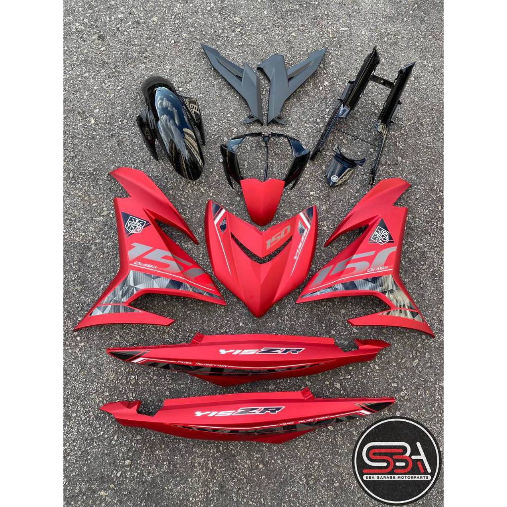 COVERSET BODYSET Y15 Y15ZR YSUKU V2 MDRM3 B176 100% ORIGINAL HLY RED MATTE MERAH FULL HONG LEONG YAMAHA