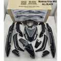 COVERSET BODYSET MODENAS KRISS MR2 ALL BLACK BIRU HITAM SIAP TAMPAL M SEKI SET