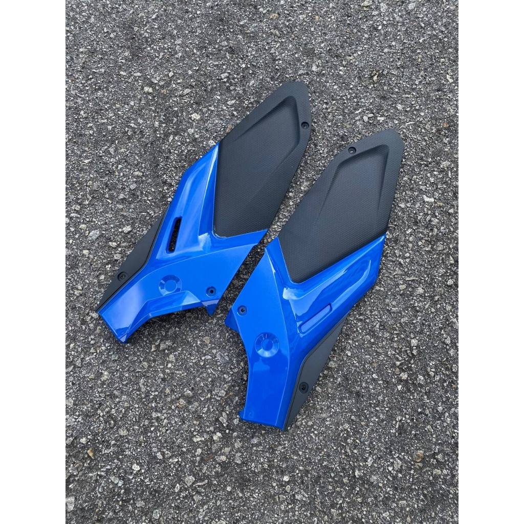 COVERSET NOUVO LC SCOOTER YAMAHA SPOON BIRU KUNING BLUE YELLOW TERMASUK STICKER SIAP TANAM OEM