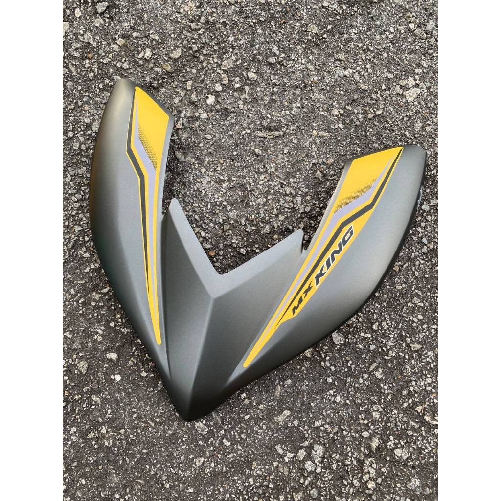 MOTORCYCLE COVERSET BODYSET LC135 LC V8 MX KING YELLOW GREY MATT L8-MXK-2 FUEL INJECTION FI YAMAHA SIAP TANAM VELOZI