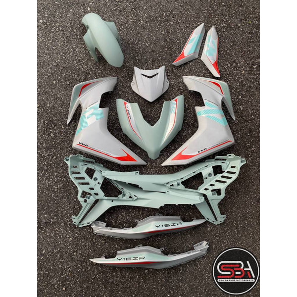 Y16 V2 COVERSET Y16ZR ORIGINAL HONG LEONG YAMAHA HLY PJ MLGNM1 MAG GREY STANDARD SIAP TAMPAL NEW ABS VELOZI