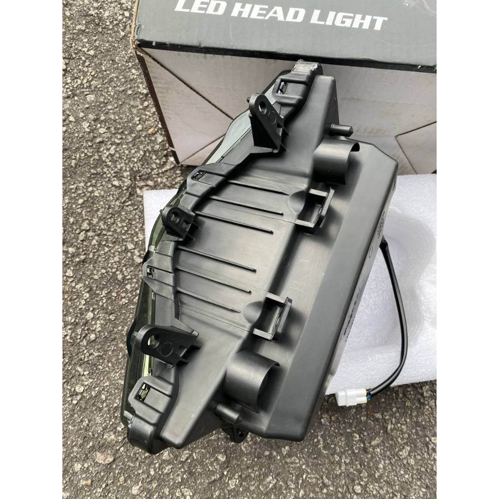 LED HEAD LIGHT EGO AVANTIZ YAMAHA ENKEI PLUG & PLAY LAMP LAMPU DEPAN FRONT CLEAR TERANG TINTED SMOKE