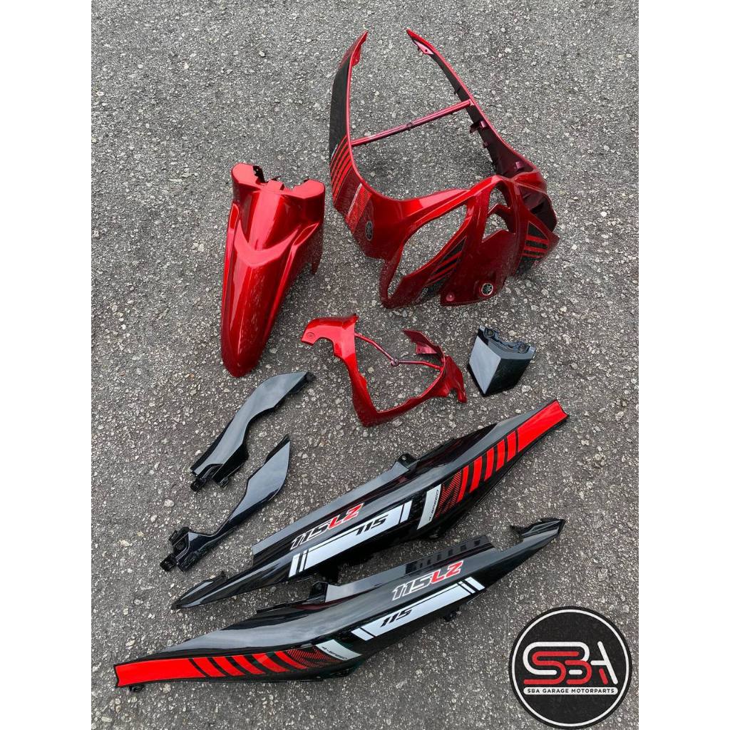 COVERSET BODYSET OEM SET LAGENDA SRL 115 / 115Z FI RED RM7 2015 MERAH 016 DOCTOR STICKER SIAP TANAM