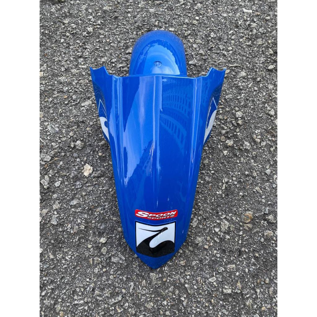 COVERSET NOUVO LC SCOOTER YAMAHA SPOON BIRU KUNING BLUE YELLOW TERMASUK STICKER SIAP TANAM OEM