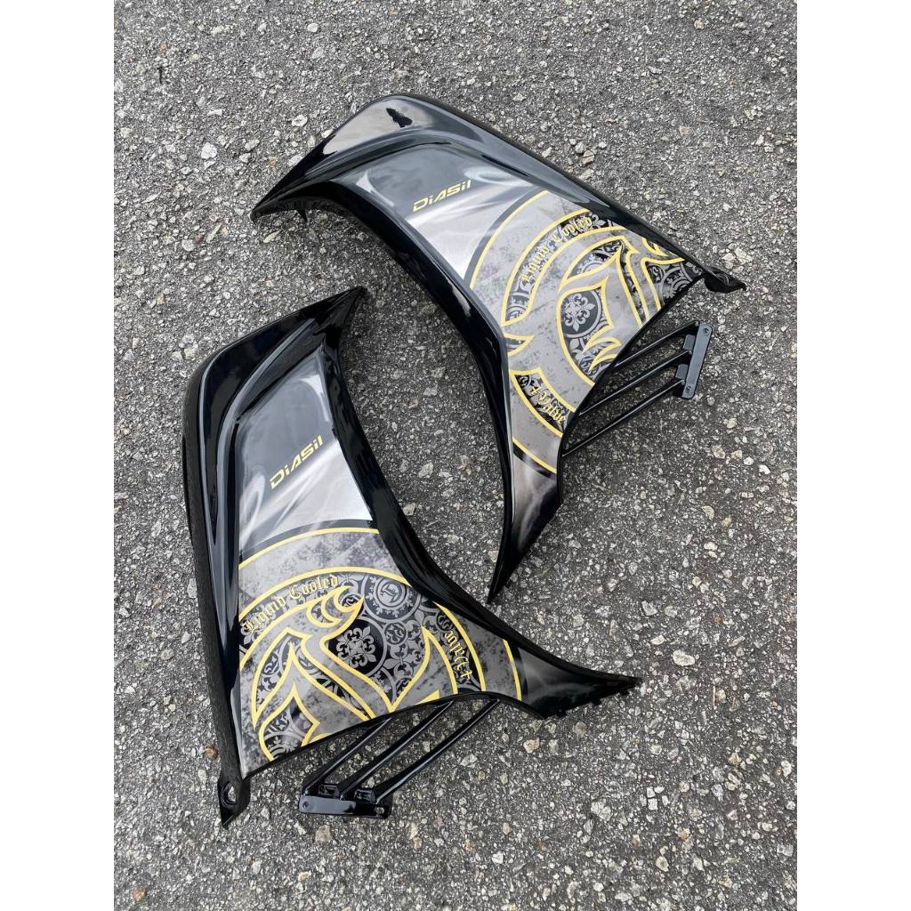 YAMAHA LC LC135 V4 V5 V6 V7 HITAM KILAT FULL BATIK GOLD - COVERSET BODYSET SIAP TAMPAL VELOZI WITH COVER METER