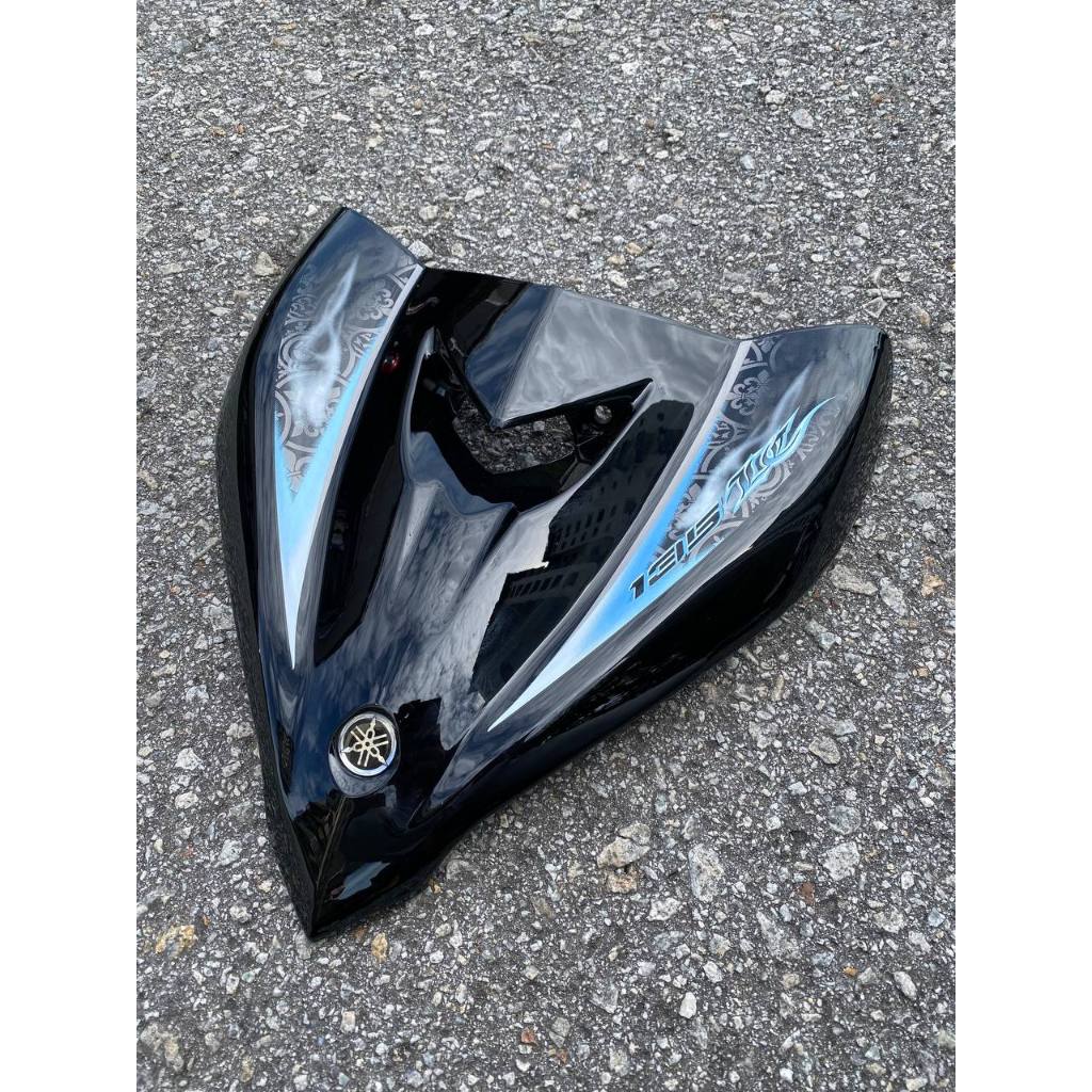 YAMAHA LC LC135 V6 V7 HITAM KILAT FULL STRIPE BIRU BATIK SMOKE - COVERSET BODYSET SIAP TAMPAL VELOZI WITH COVER METER