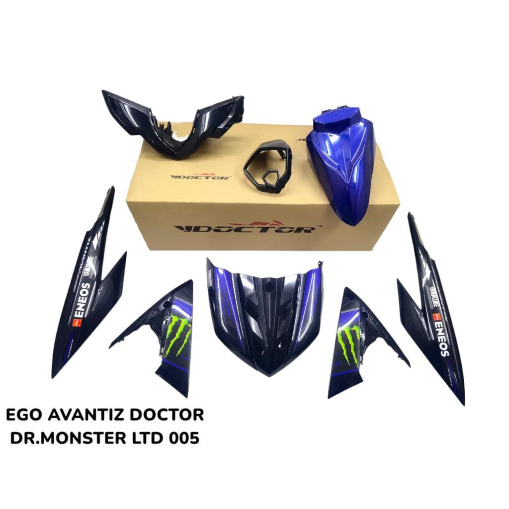 COVERSET BODYSET EGO AVANTIZ YAMAHA STICKER SIAP TANAM MONSTER LTD 005 DOCTOR FULLSET