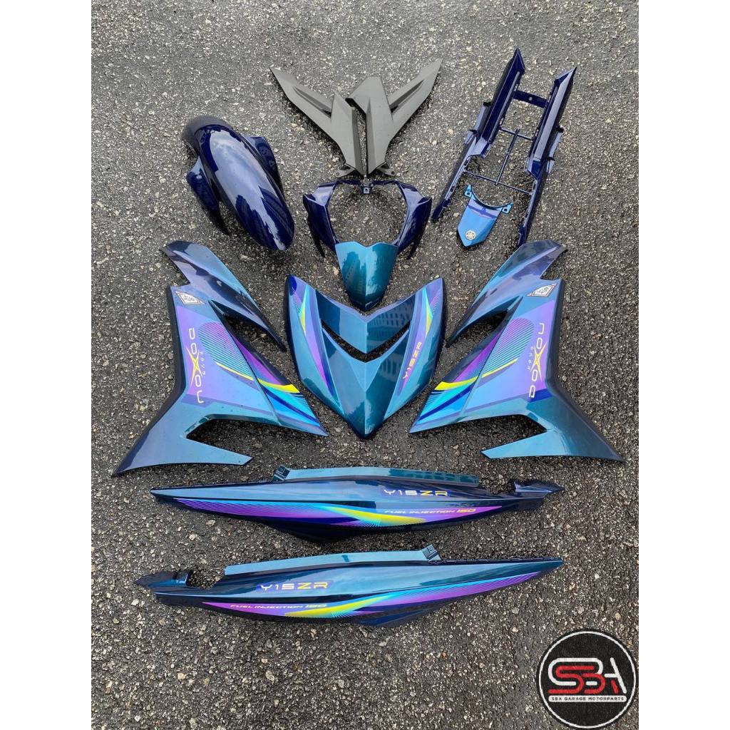 COVERSET Y15 Y15ZR DOXOU DPBMU CHAMELEON PURPLE SIAP TANAM PREMIUM EDITION  V1 V2 NEW ORIGINAL VELOZI