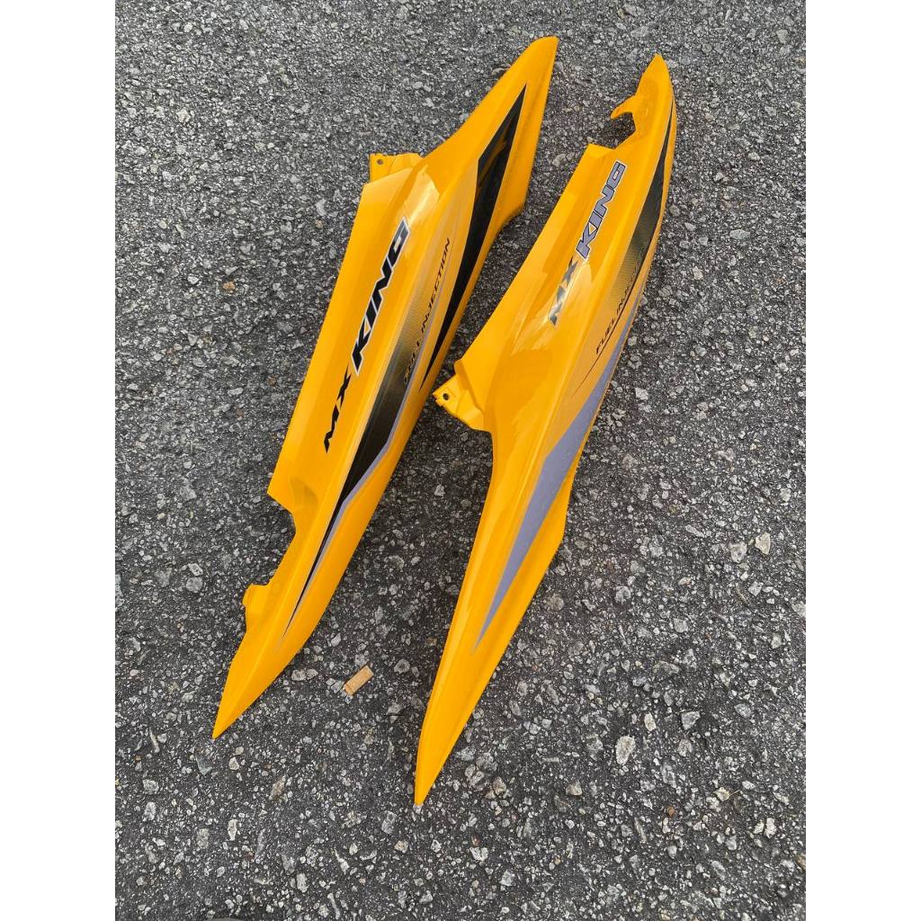 MOTORCYCLE COVERSET BODYSET LC135 LC V8 MX KING YELLOW GREY MATT L8-MXK-2 FUEL INJECTION FI YAMAHA SIAP TANAM VELOZI