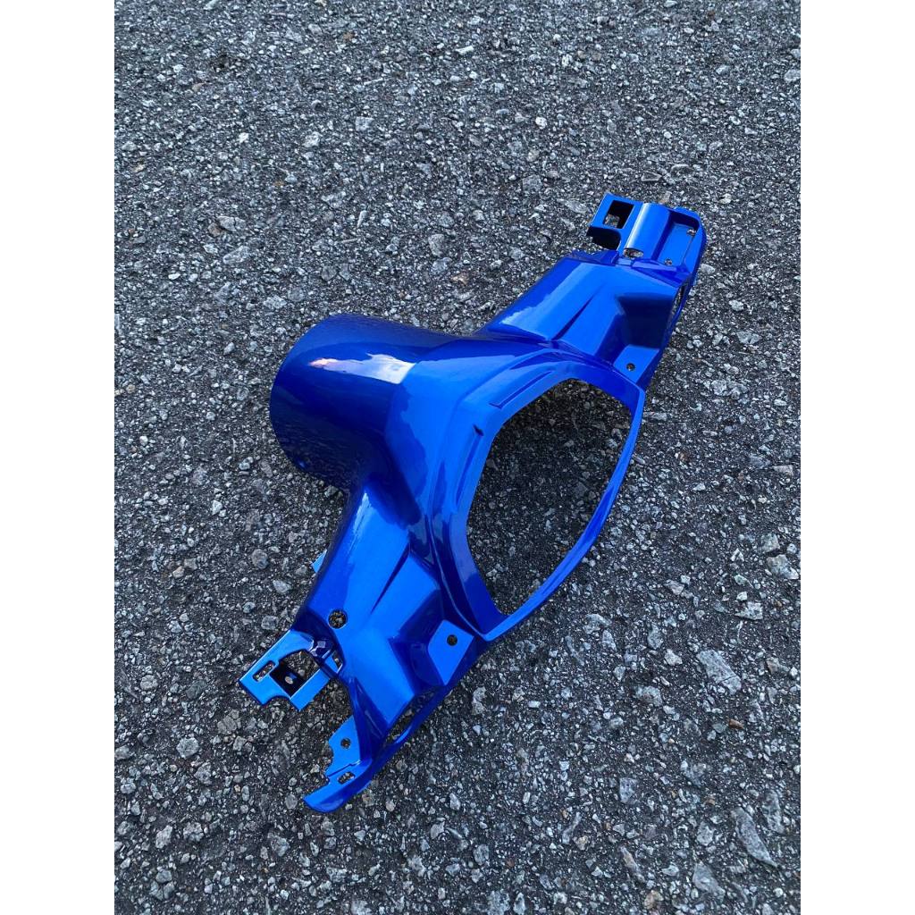 COVERSET LC LC135 V1 YAMAHA DOCTOR P BLUE BIRU 022 2015 NEW DESIGN STRIPE SIAP TANAM CLEAR 2K