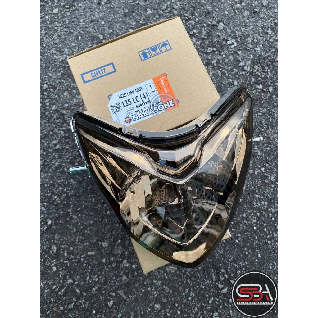 HEAD LAMP LC135 V1 V2 V3 V4 V5 V6 V7 LC 135 LAGENDA Z ZR FUEL INJECTION FI EX5 TINTED CLEAR LAMPU DEPAN HEADLAMP LIGHT