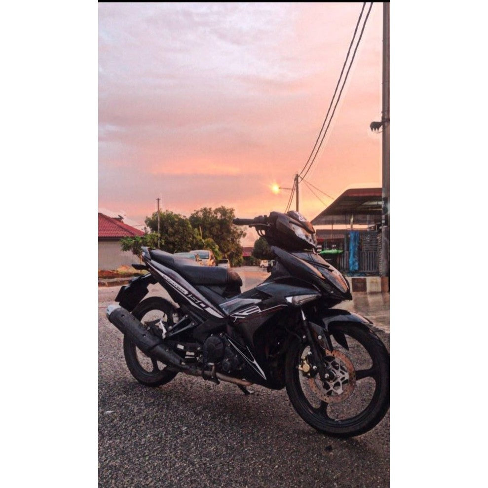 COVERSET ORIGINAL 100% HLY HONG LEONG YAMAHA Y15ZR V1 V2 HITAM EXCITER RC HITAM BLACK BODYSET Y15ZR YSUKU TAMPAL