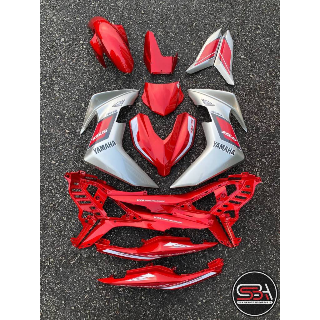 Y16 COVERSET Y16ZR RM7 S3 EXCITER GP MERAH RED TANAM ORIGINAL VELOZI YAMAHA TANAM ECT-GP-3 READY STOK