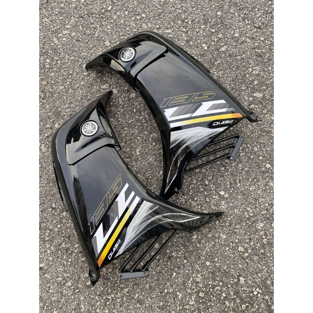COVERSET HONG LEONG YAMAHA HLY VELOZI M SEKI LC LC135 V2 V3 V4 V5 V6 HITAM KILAT SE SPECIAL EDITION  STRIPE SIAP TAMPAL