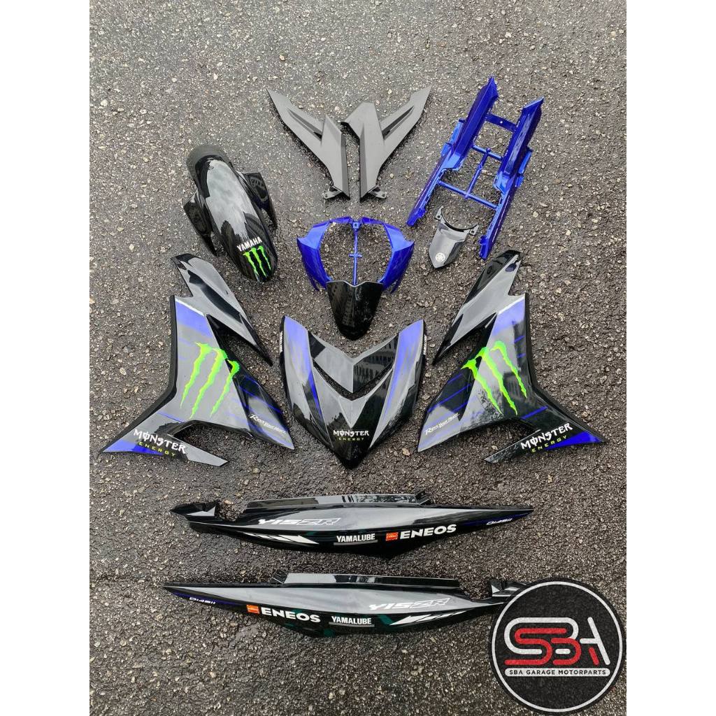COVERSET Y15 Y15ZR V1 V2 MONSTER ENERGY STRIPE TAMPAL TANAM CLEAR DOCTOR MMATE VELOZI BODYSET YAMAHA