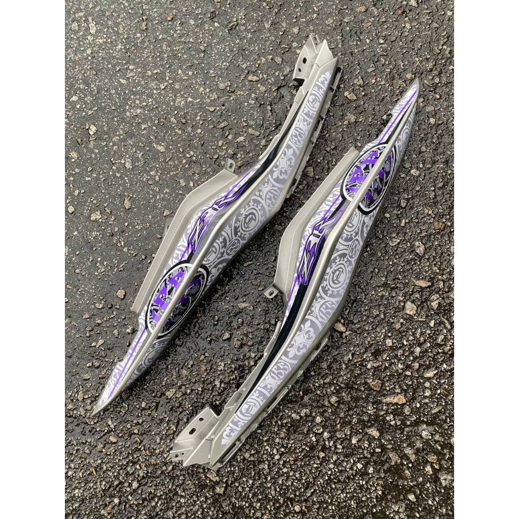 Y16 V1 V2 COVERSET Y16ZR PURPLE SILVER BPM1 S3 BATIK Y16-B-4 ORIGINAL VELOZI YAMAHA SIAP TANAM READY STOK