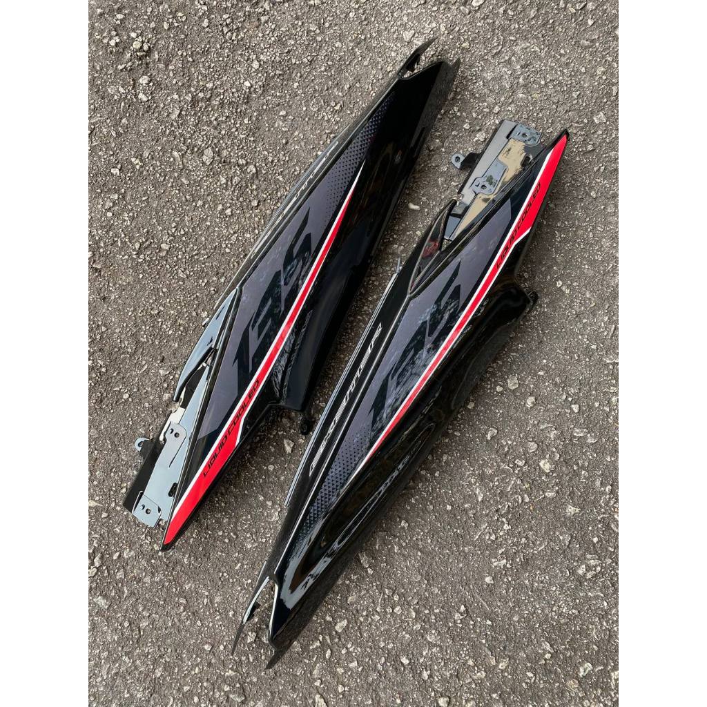 YAMAHA LC LC135 V6 V7 MATELIC BLACK RC HITAM MERAH COVERSET BODYSET SIAP TANAM VELOZI DOCTOR 009 L6-RC-1