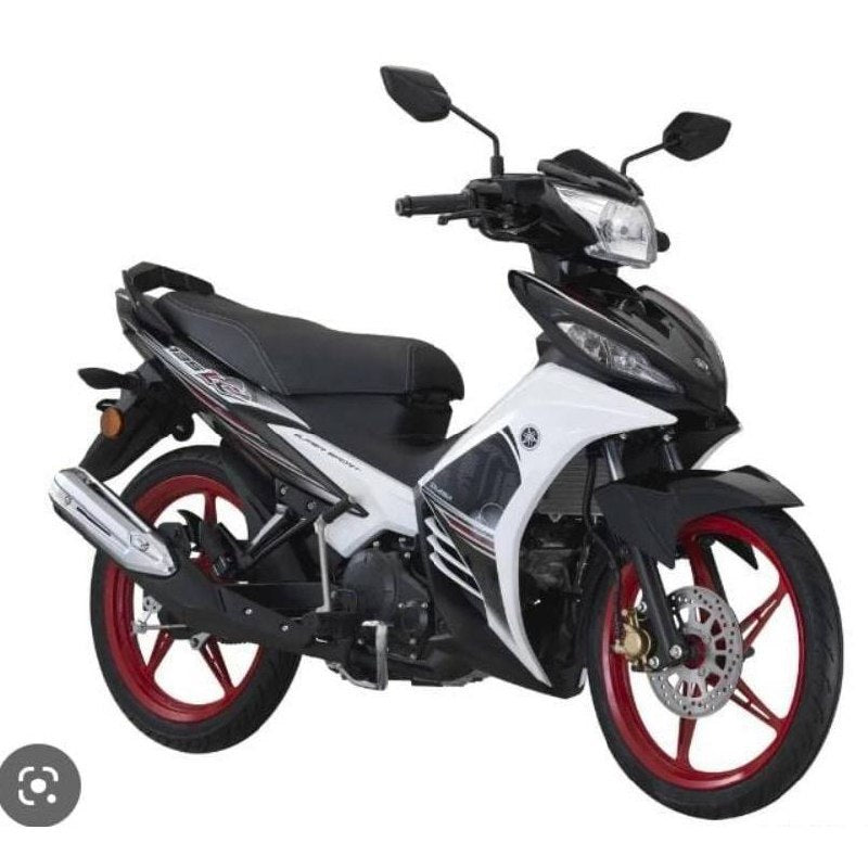 COVERSET YAMAHA ORIGINAL SIAP TAMPAL LC LC135 V4 V5 HITAM PUTIH PANDA ORIGINAL YAMAHA HLY MMATE WHITE MM-02