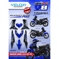MOTORCYCLE COVERSET BODYSET LC135 LC V8 RC DPBMC BLACK FUEL INJECTION FI YAMAHA SIAP TANAM VELOZI L8-RC-5