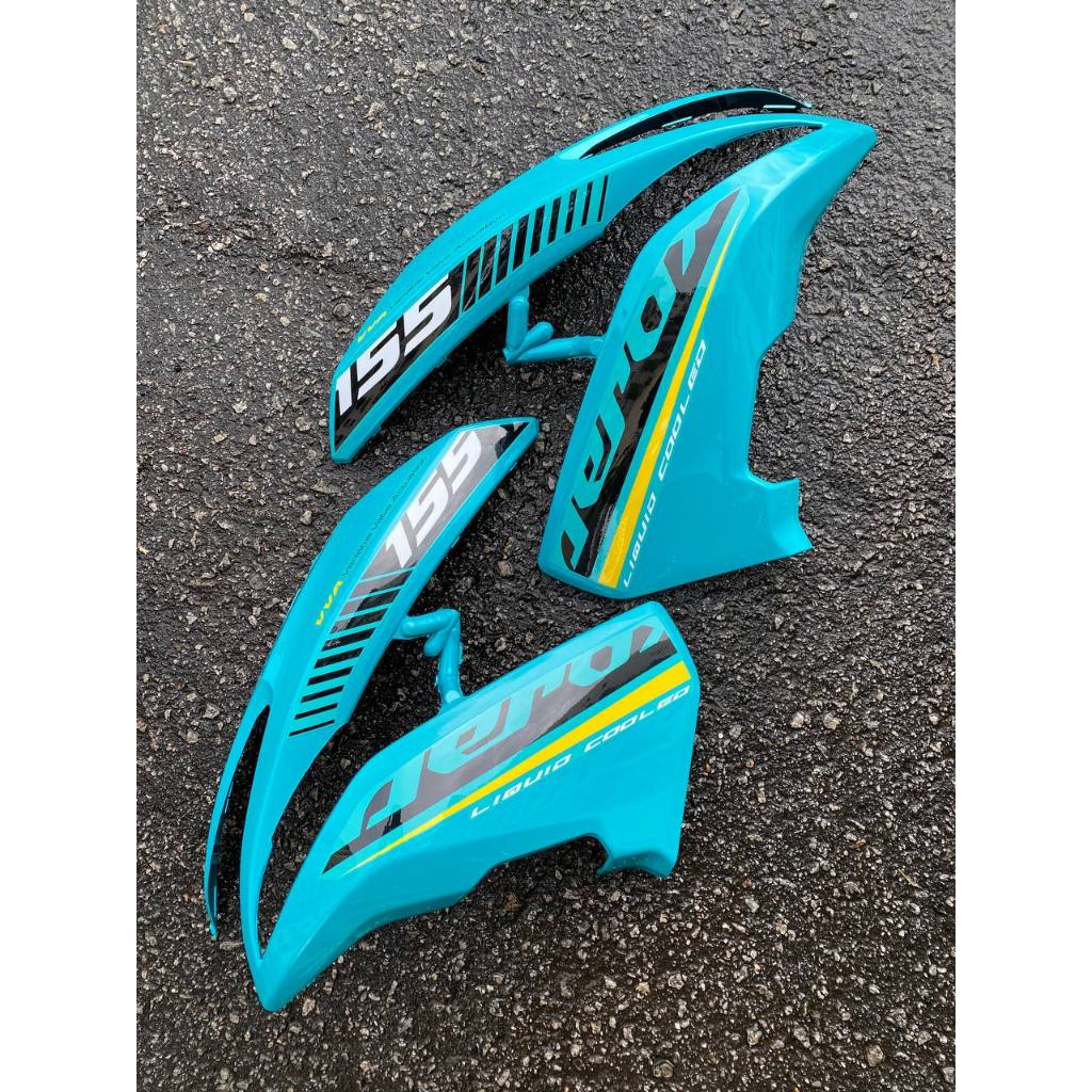 COVERSET BODYSET NVX 155 NVX155 V1 YAMAHA DOCTOR CYAN 005 SIAP TANAM