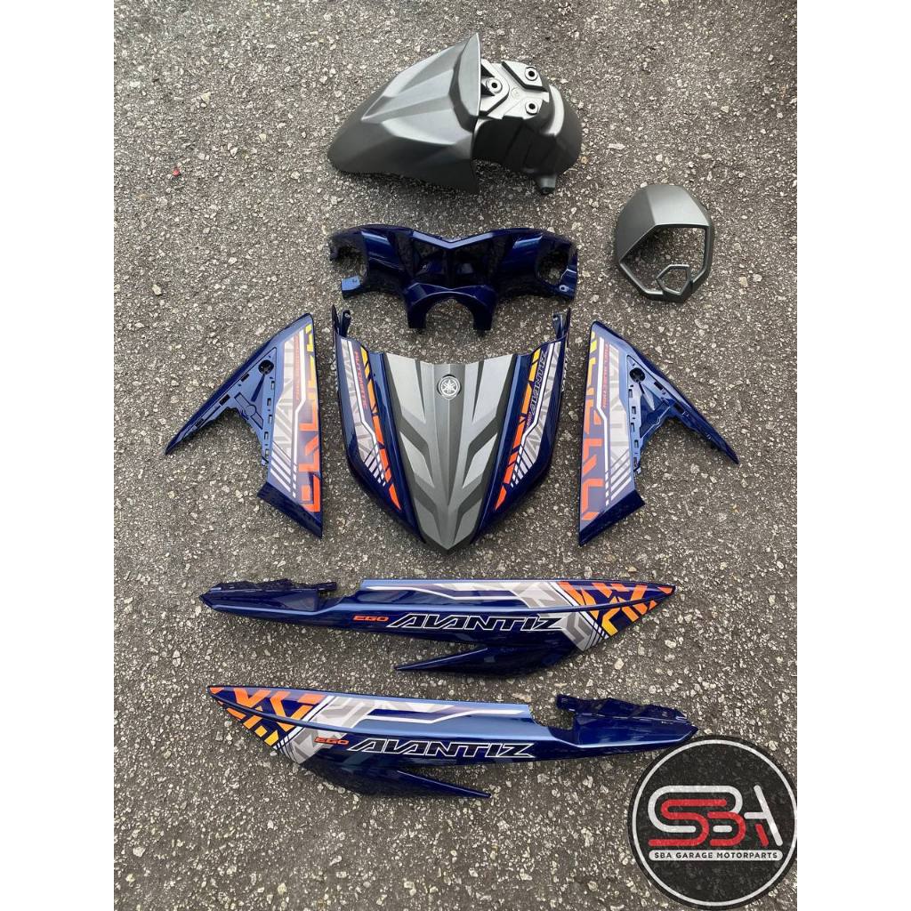COVERSET BODYSET EGO AVANTIZ YAMAHA STICKER SIAP TAMPAL BLUE DPBMU VOM2 MATT GREY MM-03 SUPRIMO ST-02