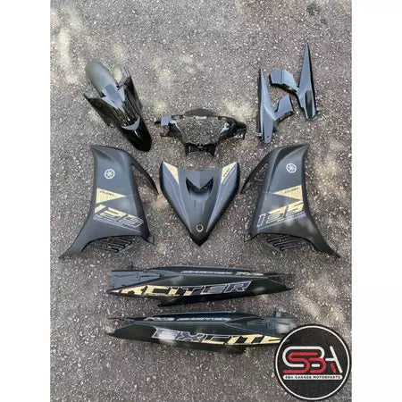 COVERSET YAMAHA LC135 V1 V2 V3 V4 V5 EXR BLACK WHITE GREY ORANGE RED CM6 EXCITER RC 2020 OEM SET STRIPE TANAM
