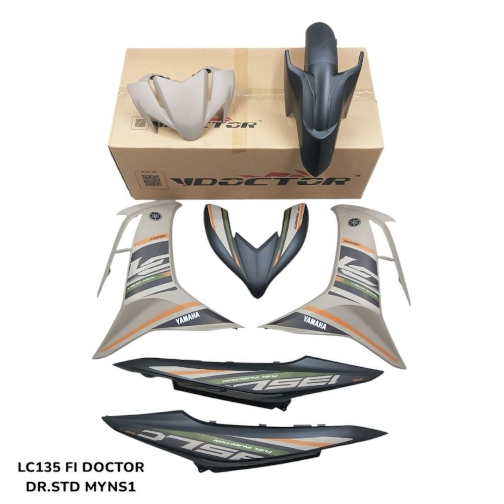 COVERSET BODYSET LC135 LC V8 STANDARD DESIGN 2025 SANDSTORM MYNS1 FUEL INJECTION FI YAMAHA SIAP TANAM DOCTOR VELOZI